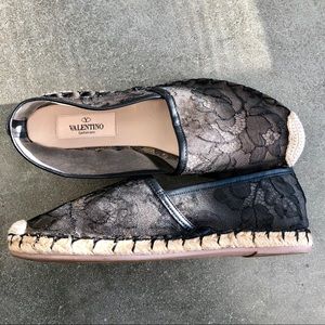 Valentino Lace Espadrilles